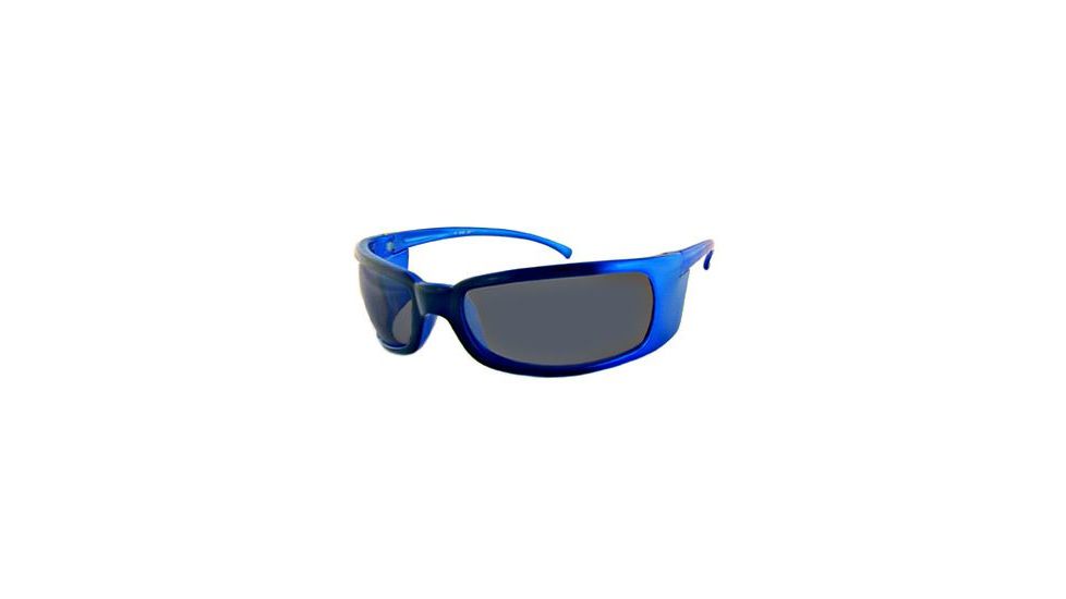 Survival Optics Sunglasses Wraps Flash Sunglasses, Blue Frames, Smoke Lens 3712