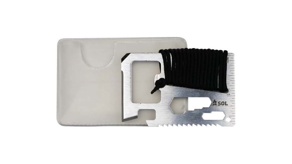 Survive Outdoors Longer PackIt Card Tool, Silver, 0140-0004