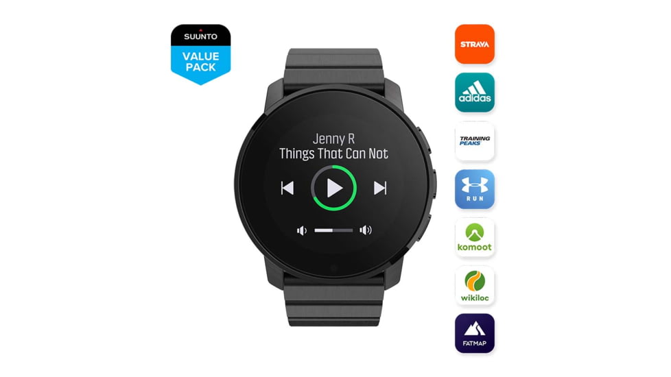 Suunto 10 Peak Watches Full Titanium, Black, One Size, SS050759000