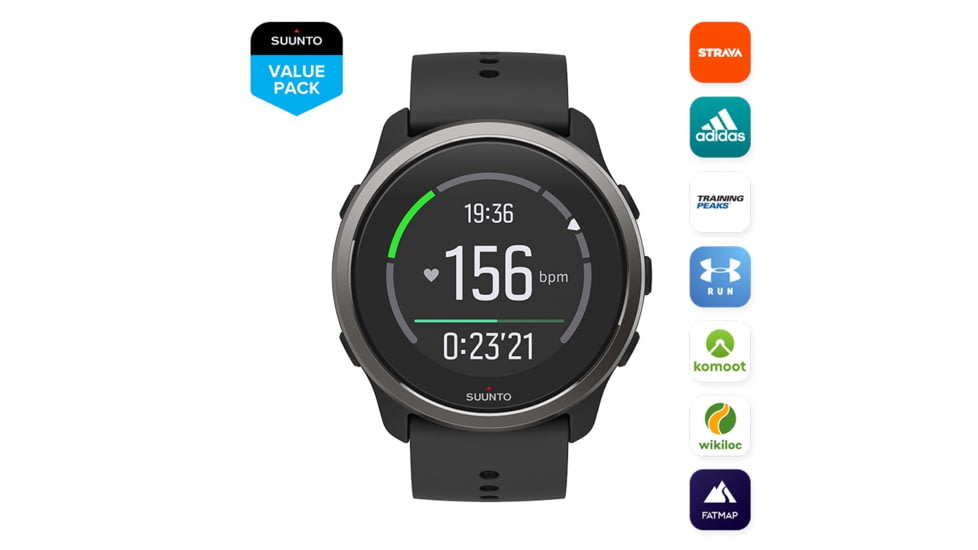 Suunto 5 Peak Watches, Black, SS050726000