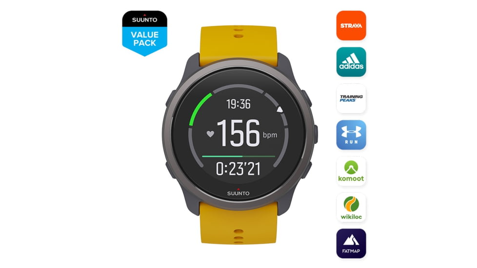 Suunto 5 Peak Watches, Ochre, SS050731000