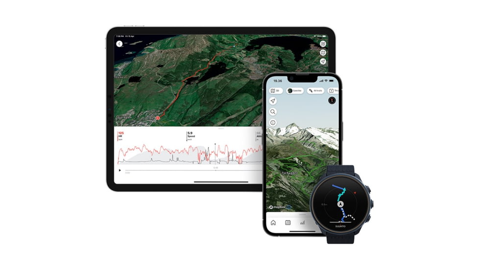 Suunto 9 G1 Baro Watches, Titanium Granit Blue, SS050565000