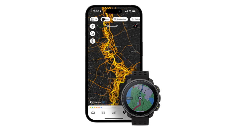 Suunto Vertical Watch, All Black, One Size, SS050862000