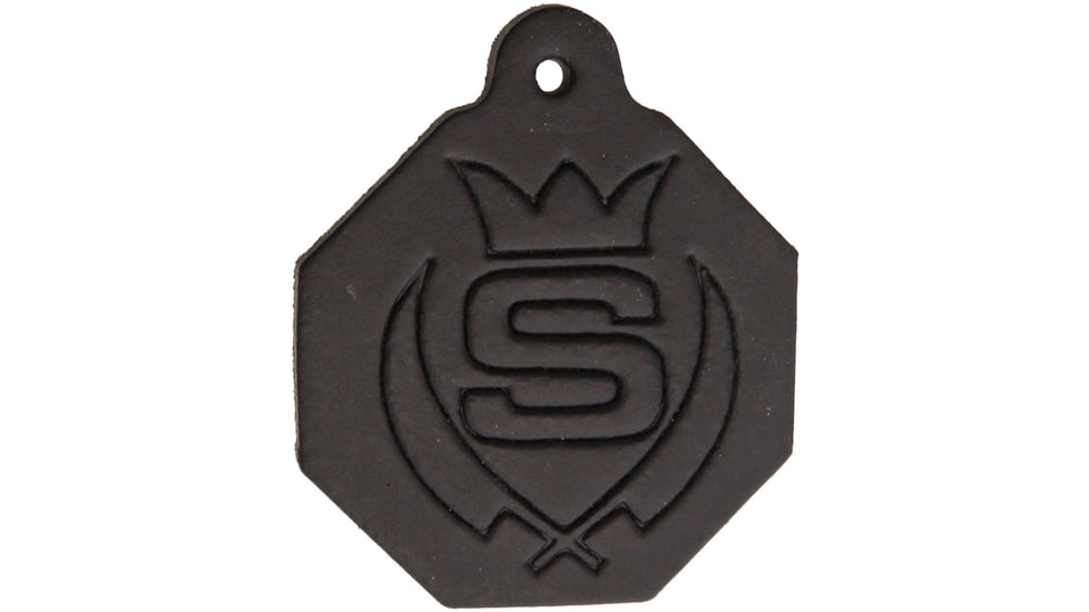 Svord Black Leather Tag, 1.75in x 2.1in, SVK