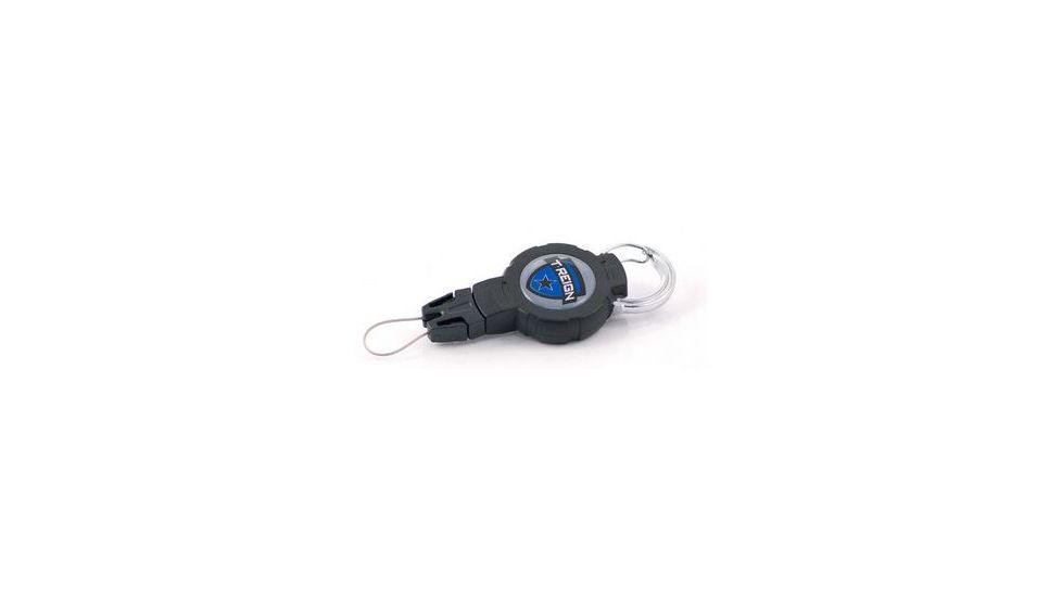 T-REIGN Retractable Gear Tether FISHING SERIES - MED 6 - 36" Inch Kevlar Cord - CARABINER, Blue, Medium GEN1-0TR2-209