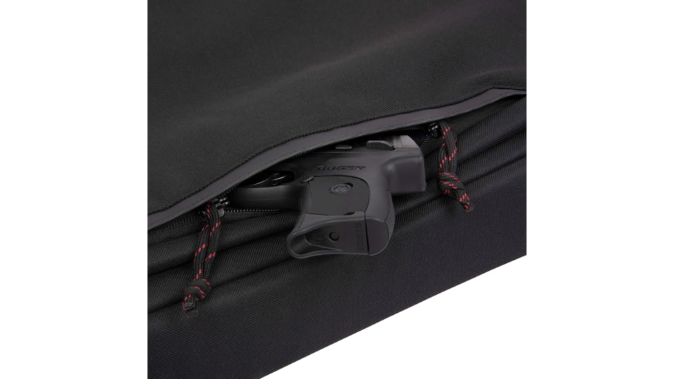 Tac-Six 34in Lockable Cohort Vertical Tactical Gun Case, Backpack Straps &amp; Conceal Carry Pocket, Black, 10824