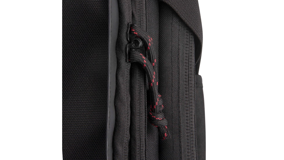 Tac-Six 34in Lockable Cohort Vertical Tactical Gun Case, Backpack Straps &amp; Conceal Carry Pocket, Black, 10824