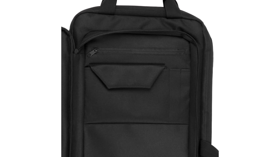 Tac-Six 34in Lockable Cohort Vertical Tactical Gun Case, Backpack Straps &amp; Conceal Carry Pocket, Black, 10824