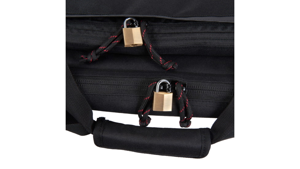 Tac-Six 34in Lockable Cohort Vertical Tactical Gun Case, Backpack Straps &amp; Conceal Carry Pocket, Black, 10824