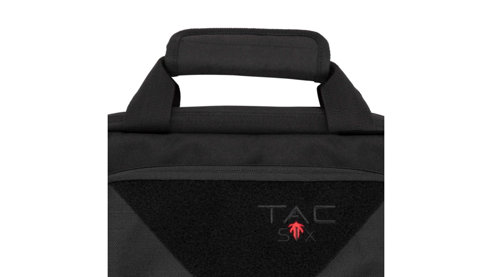 Tac-Six 34in Lockable Cohort Vertical Tactical Gun Case, Backpack Straps &amp; Conceal Carry Pocket, Black, 10824