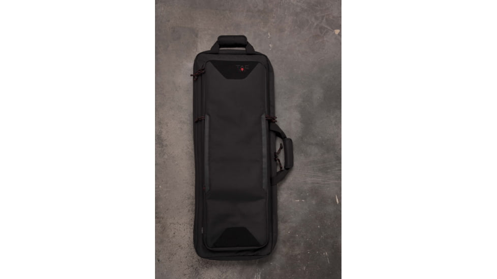 Tac-Six 34in Lockable Cohort Vertical Tactical Gun Case, Backpack Straps &amp; Conceal Carry Pocket, Black, 10824