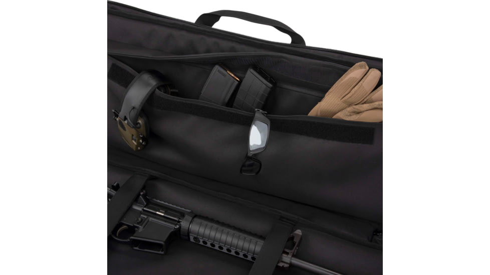 Tac-Six 34in Lockable Cohort Vertical Tactical Gun Case, Backpack Straps &amp; Conceal Carry Pocket, Black, 10824