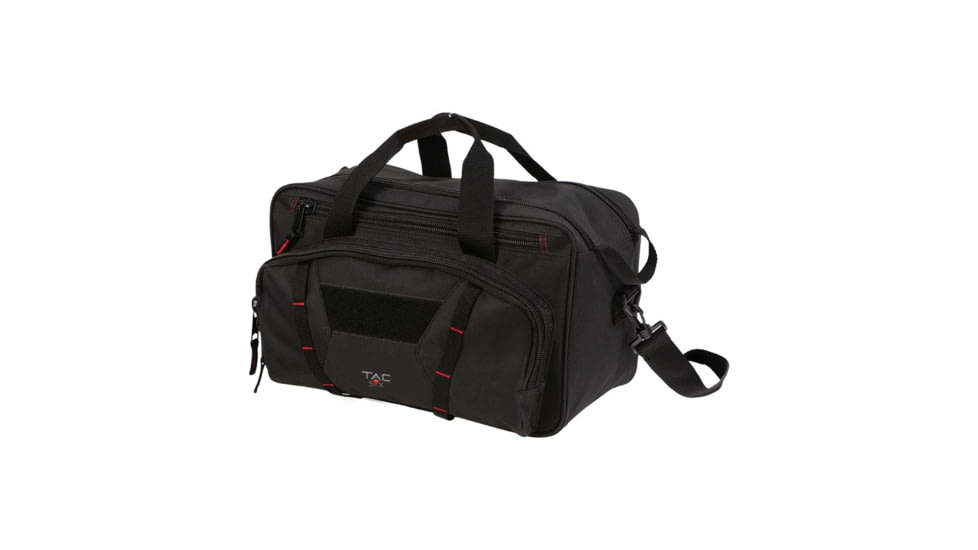 Tac-Six Pride6 Tactical Sporter Range Bag, Black/Red, 15in, 8247
