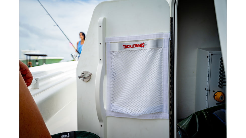 TackleWebs 12&quot; Wide x 16&quot; High Hook &amp; Loop TackleWebs White, TW1216WHTV