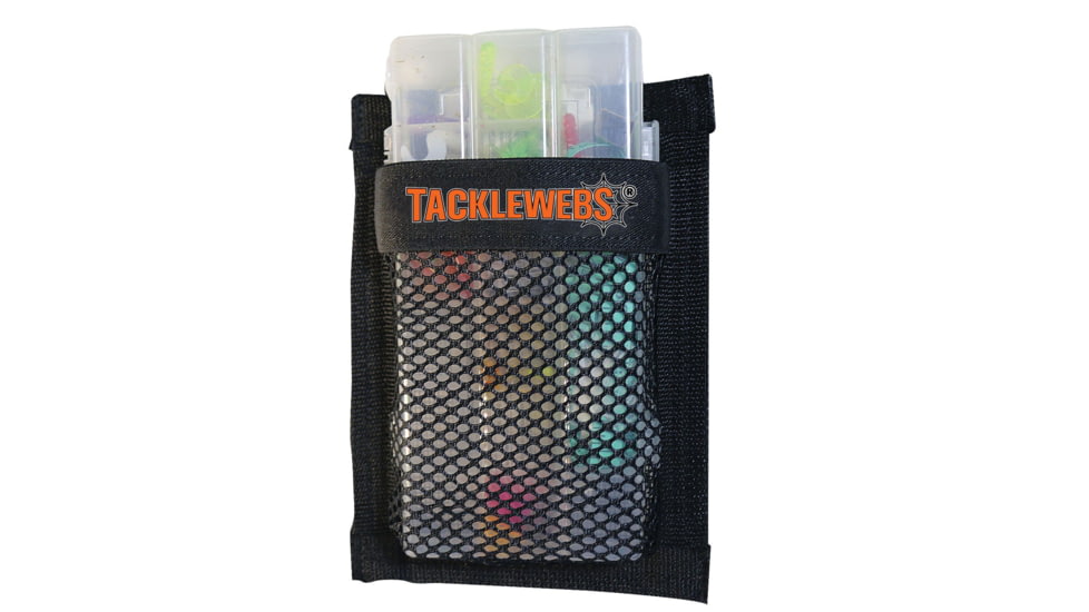 TackleWebs 7&quot; Wide x 9&quot; High Hook &amp; Loop TackleWebs Black, TW79BLKV