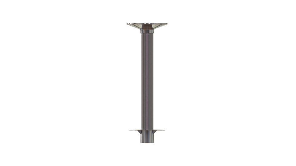 TACO Marine 28.625in High Table Pedestal Post For 3in Base And Support Ribbed, Z76-9271VEL28.63-1