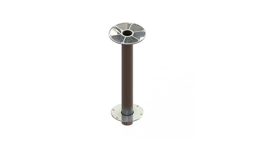 TACO Marine 28.625in High Table Pedestal Post For 3in Base And Support Ribbed, Z76-9271VEL28.63-1