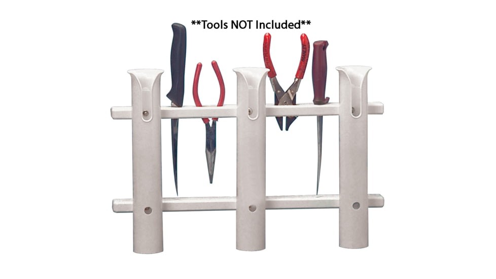 TACO Marine 3-Rod Poly Rod Rack - White 45923