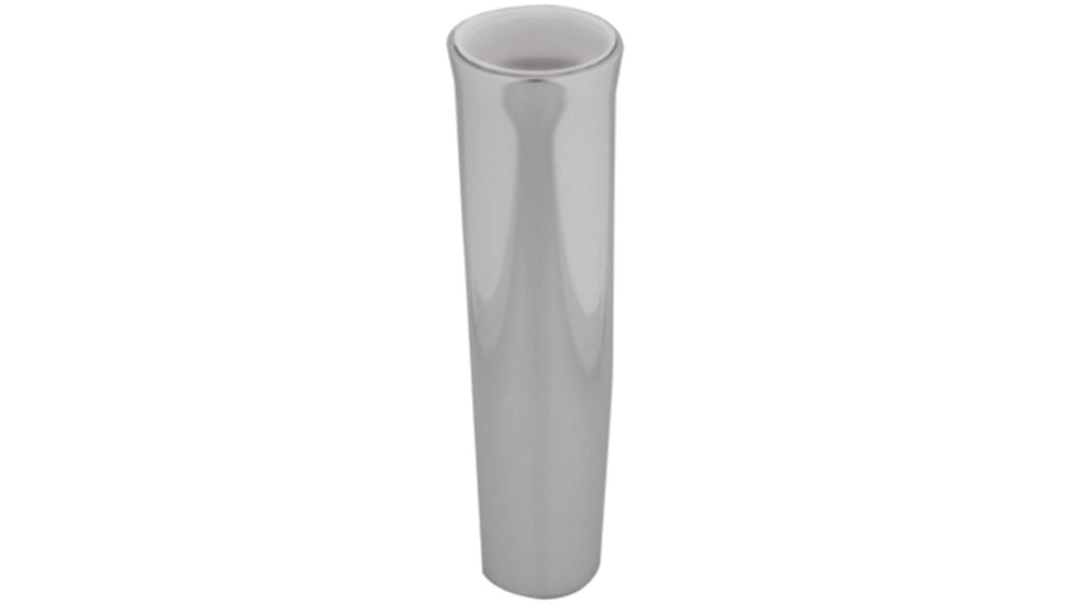TACO Marine Flared Weld-On Rod Holder 9-3/4"L x 1-3/4"ID - White Liner Polished Finish 59551