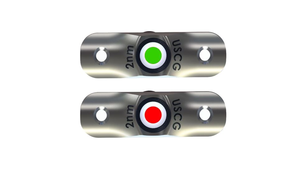TACO Marine Rub Rail Mounted LED Navigation Light Set, 2-1/2in, F38-6800D
