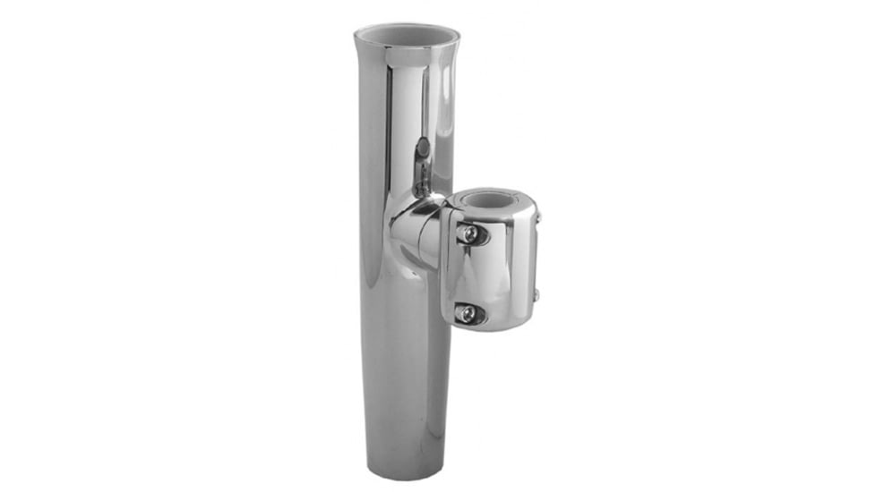 TACO Marine Stainless Steel Clamp-On Adjustable Rod Holder - Fits 1-11/16" &amp; 1-15/16" O.D. Pipe 48340