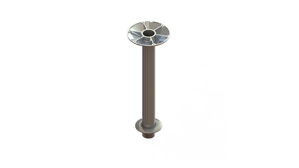 TACO Marine Stainless Steel Flush Mount Pedestal Table Base For 3in Post 8.625in Base, Z10-4097POL