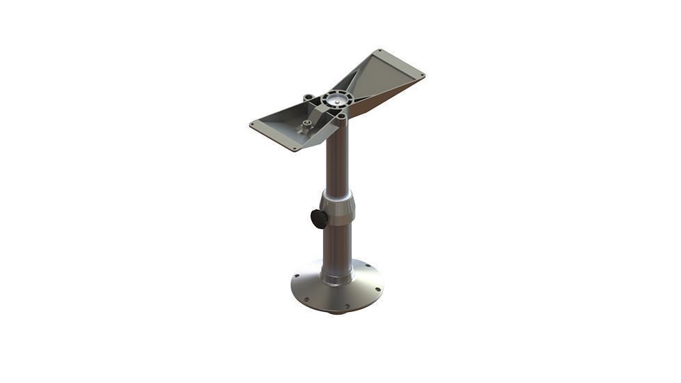 TACO Marine Triton 2 Stage Adjustable Table Pedestal 19.25in To 32.25in High, Z80-2190VEL32.5-PM