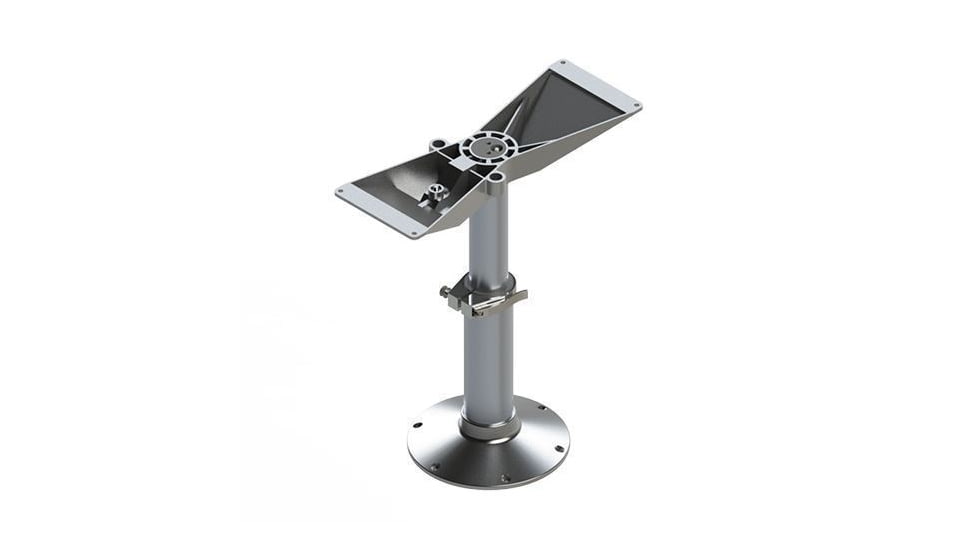 TACO Marine Triton 2 Stage Adjustable Table Pedestal 19.25in To 32.25in High, Z80-2190VEL32.5-PM