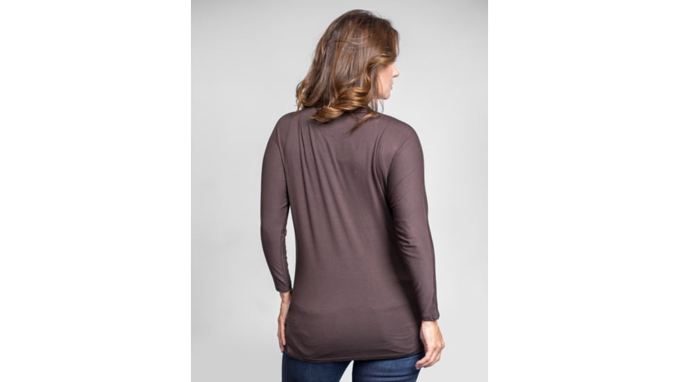 Tactica Classy Concealment Two Piece Top, Brown, ExtraSmall, TT-SHR-TST521-BR-XS