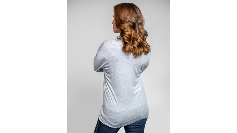 Tactica Classy Concealment Two Piece Top, Grey, Large, TT-SHR-TST521-GY-L
