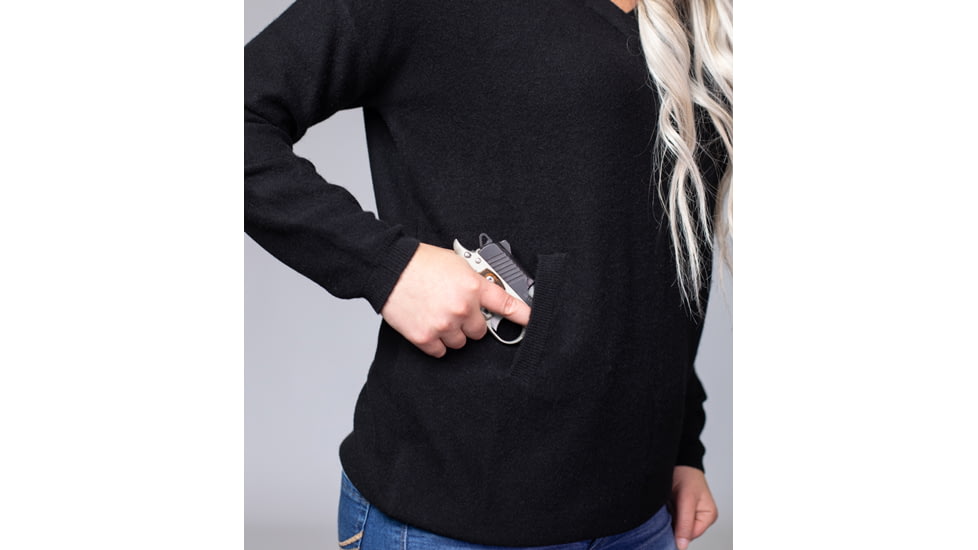 Tactica Concealment Pro Merino Sweater - Womens, Black, XXL, TTSWTR2018M041801SDBKXXL
