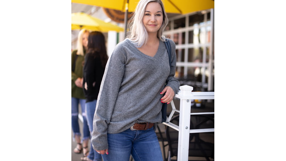 Tactica Concealment Pro Merino Sweater - Womens, Grey, Large, TTSWTR2018M041801SDGYL