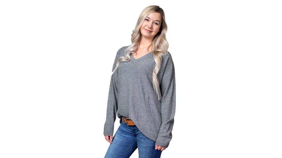 Tactica Concealment Pro Merino Sweater - Womens, Grey, Large, TTSWTR2018M041801SDGYL