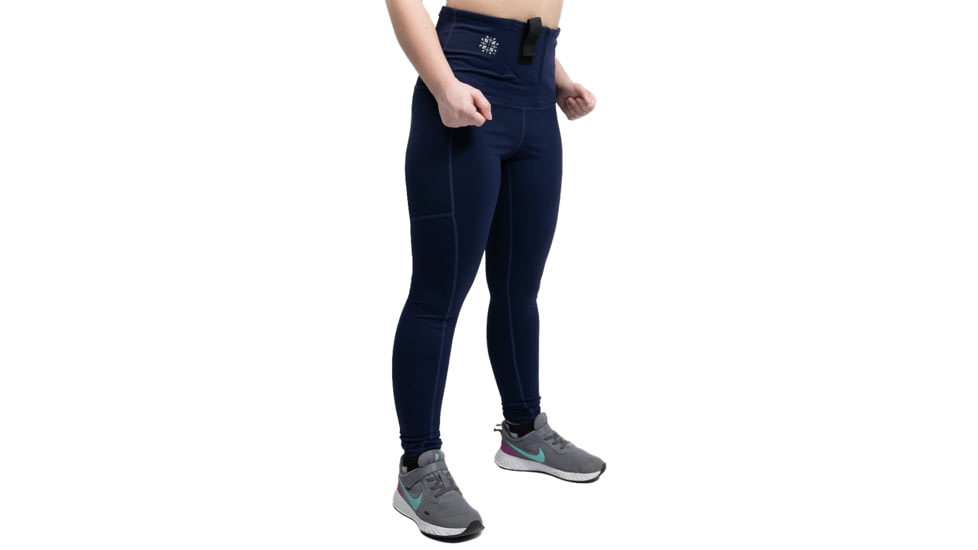 Tactica Defense Fashion Athletic Concealed Carry Leggings, Subcompact, Micro, Navy, Small, TT-ATHLGNG-NV-S