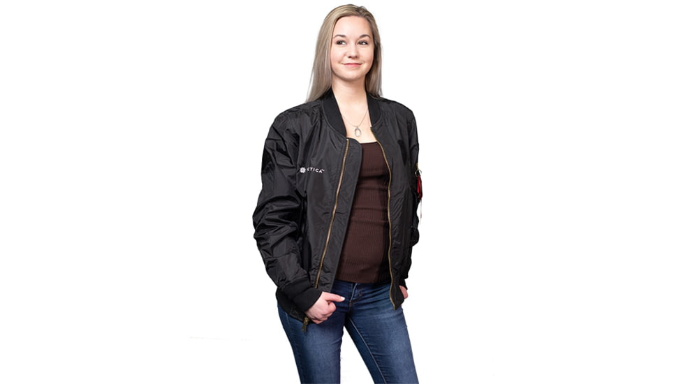 Tactica Flight Jacket - Womens, Black, Large, TT-JCKT-RX18041-BK-L