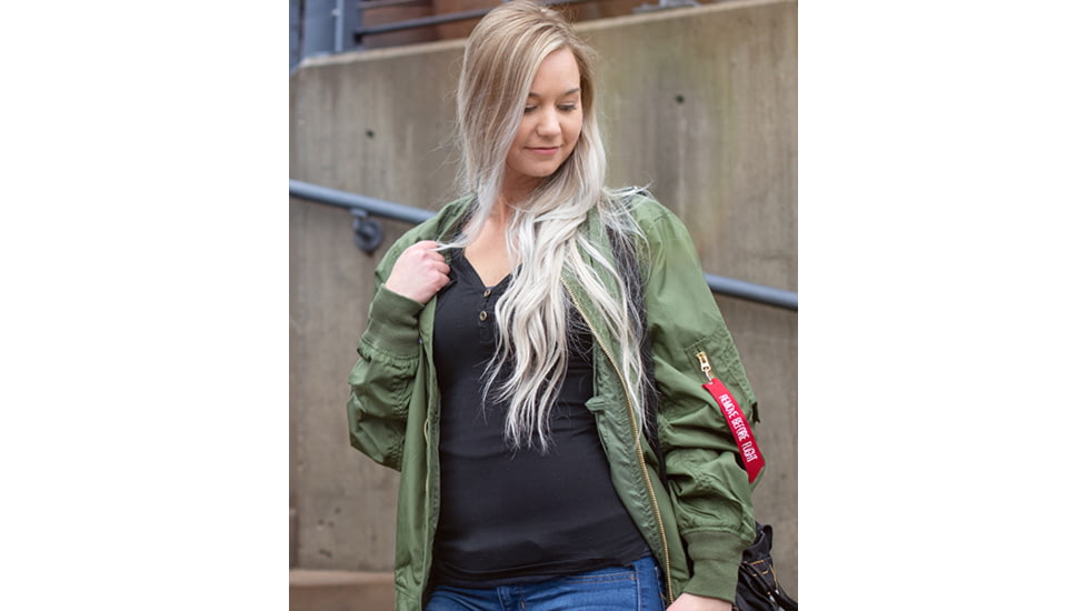 Tactica Flight Jacket - Womens, Green, Medium, TT-JCKT-RX18041-GN-M