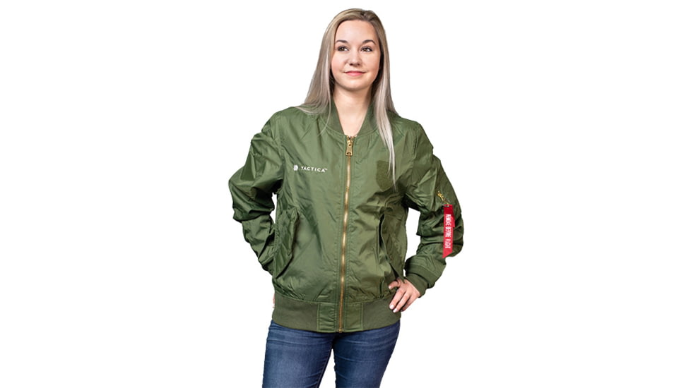 Tactica Flight Jacket - Womens, Green, Medium, TT-JCKT-RX18041-GN-M
