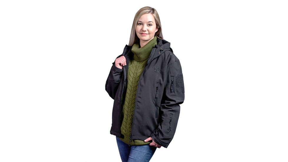 Tactica Soft Shell Jacket - Womens, Black, Large, TT-JCKT-18063-BK-L