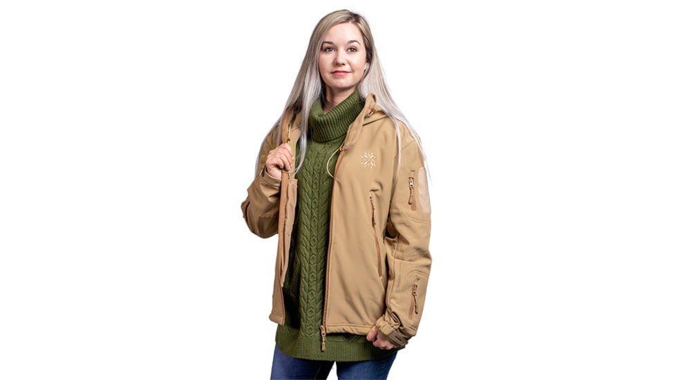 Tactica Soft Shell Jacket - Womens, Brown, XXL, TT-JCKT-18063-BR-XXL