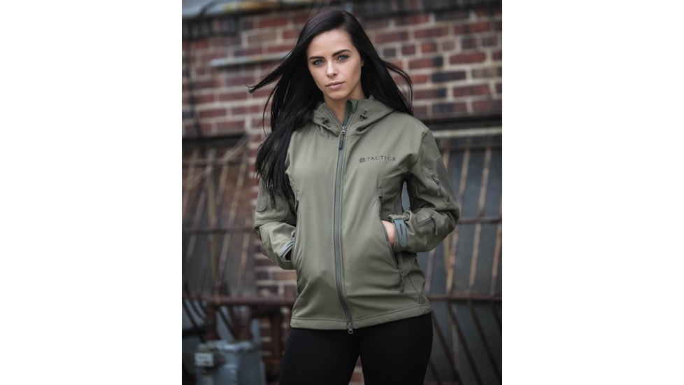 Tactica Soft Shell Jacket - Womens, Green, Small, TT-JCKT-18063-GN-S