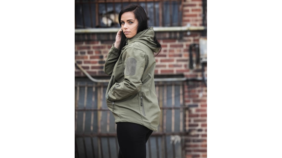 Tactica Soft Shell Jacket - Womens, Green, Small, TT-JCKT-18063-GN-S