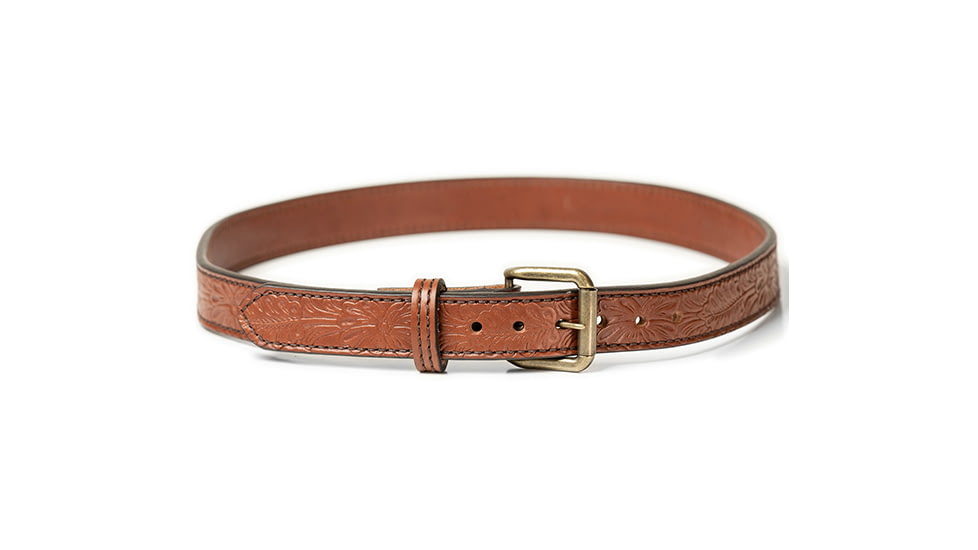 Tactica Tactica, Gun Belt, Embossed, Large, 1-1/4in, Steel Core, Brown, TT-DB-EMSSD-BR-L-125-SC