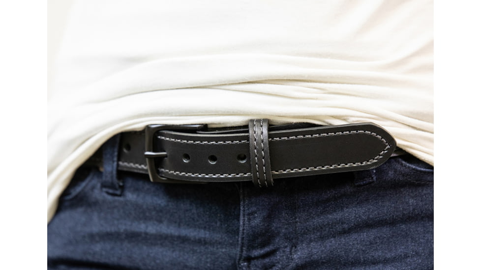 Tactica Tactica, Gun Belt, Plain, 4x, 1-1/4in, Steel Core, Black, TT-DB-PLAIN-BK-4X-125-SC