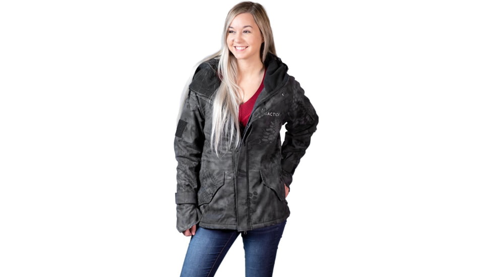 Tactica Tactical Python Camo Jacket - Womens, Black, Large, TT-JCKT-RX18064-BK-L