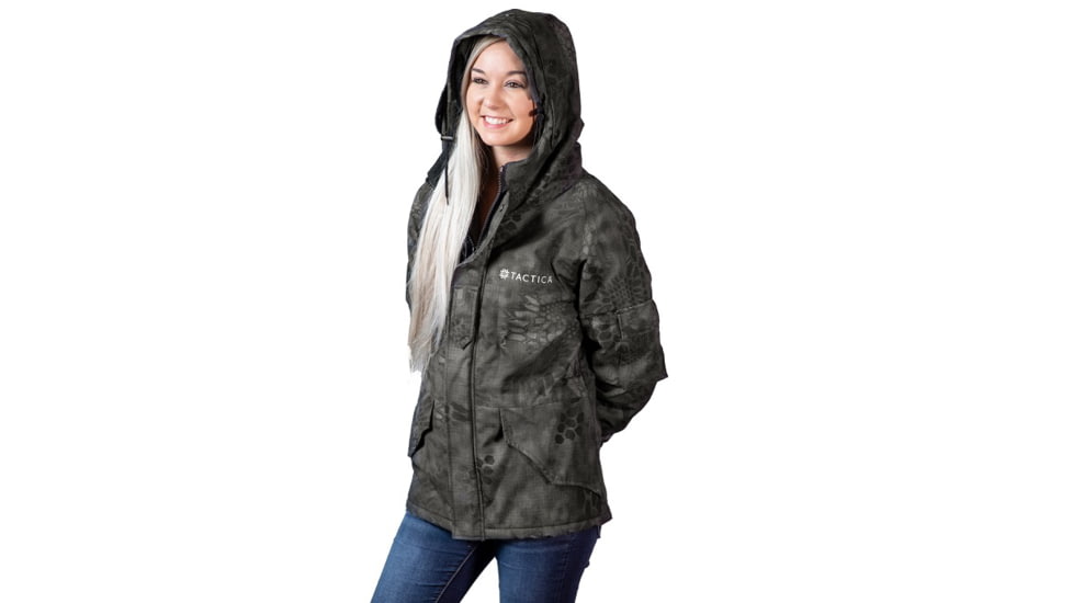Tactica Tactical Python Camo Jacket - Womens, Black, Large, TT-JCKT-RX18064-BK-L