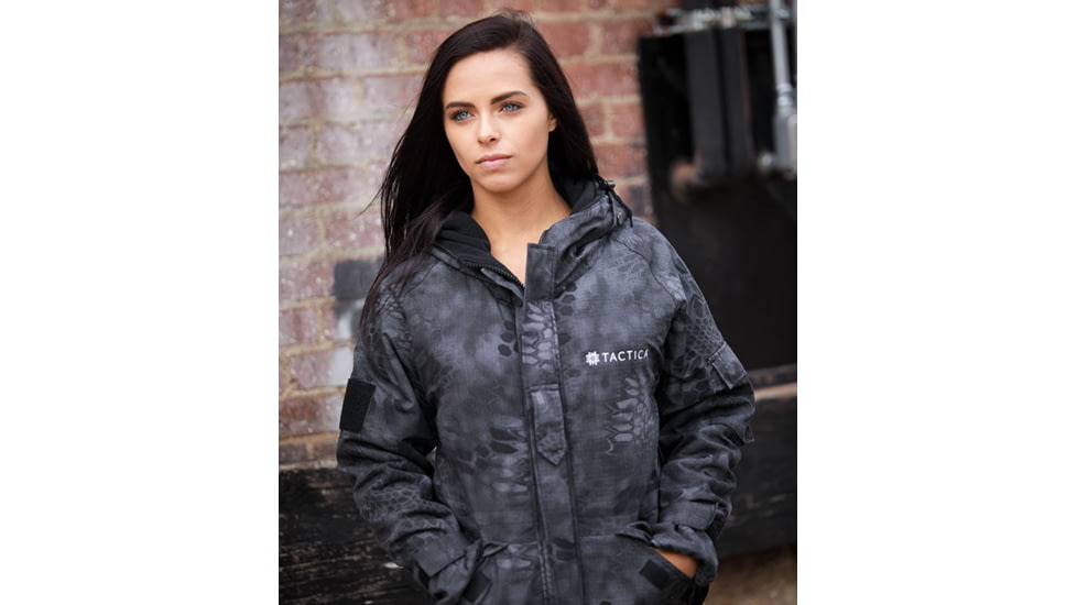 Tactica Tactical Python Camo Jacket - Womens, Black, Large, TT-JCKT-RX18064-BK-L