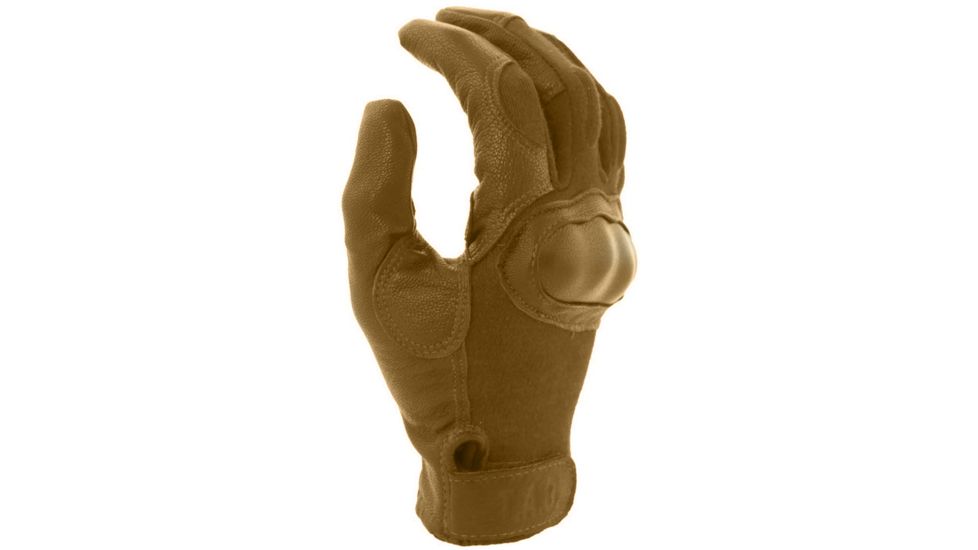 Tactical Assault Gear FR Hard Knuckle Gloves, LG, Coyote Tan 525818