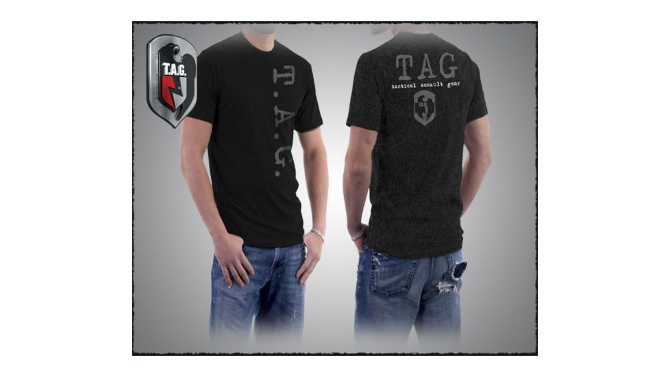 Tactical Assault Gear Rival T-Shirt by Grunt Style, Medium, Black 822279