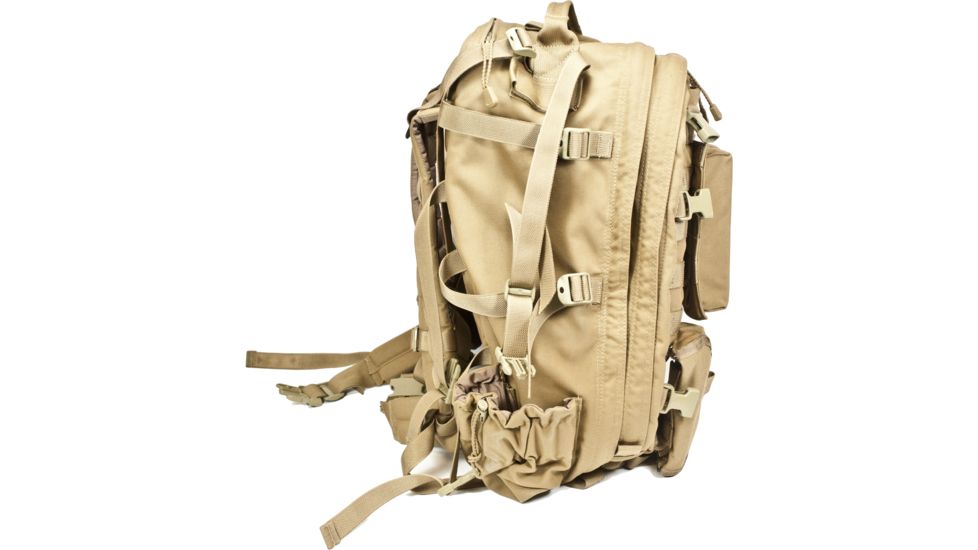Tactical Assault Gear Sniper Pack w/ Sternum Strap &amp; 2 Ammo Pouches, Coyote Tan 811898