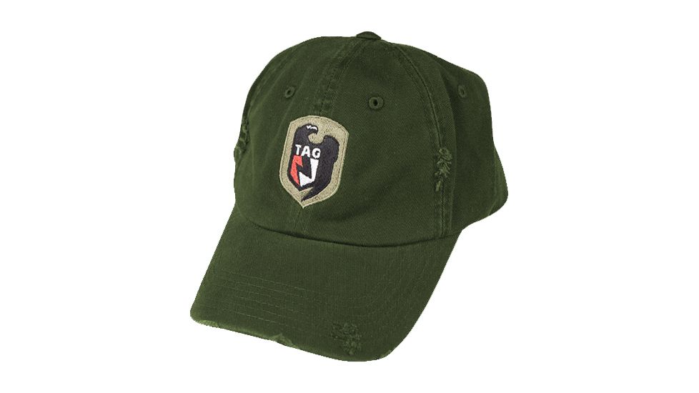 Tactical Assault Gear TAG Distressed Logo Hat Olive Drab 811752